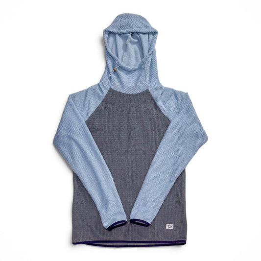 90g Alpha Direct Hoody- Flint/Baby Blue