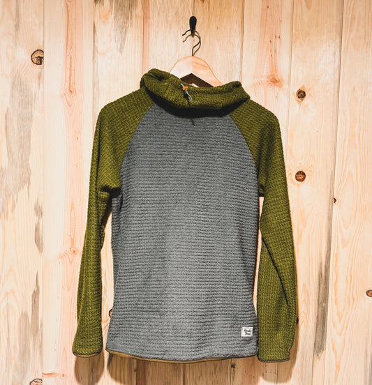 120g Alpha Direct Hoody, Flint and Olive with Coco Trim