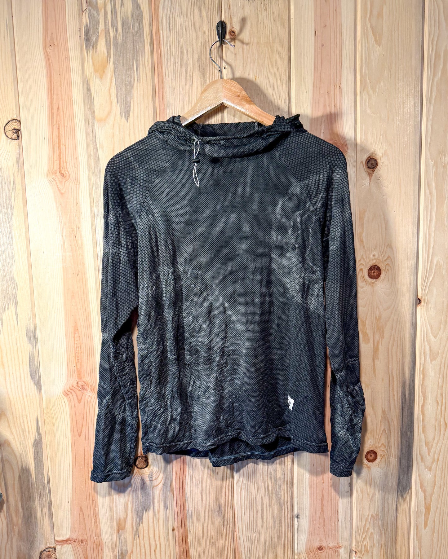 Women's Large Delta Sun Shirt - Grey/Black