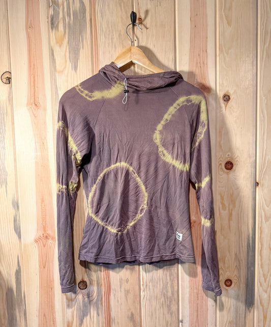 Women's Small Delta Sun Shirt - Purple/Yellow